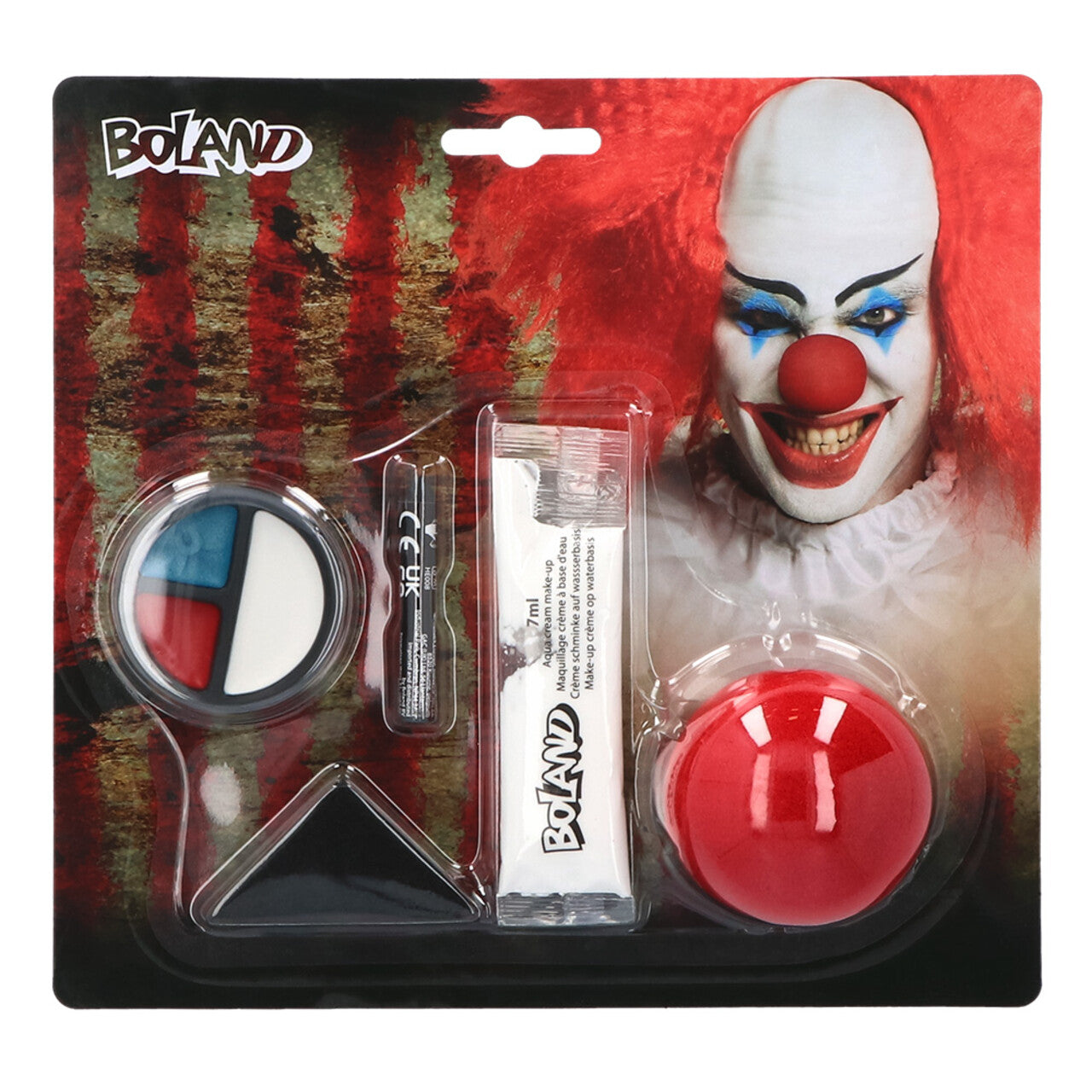 Op deze afbeelding zie je een Accessoires, van het merk Boland. Make-Up Kit Evil Horror Clown