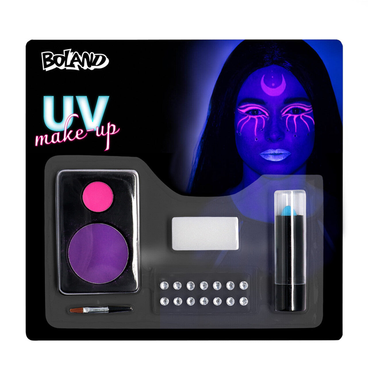Op deze afbeelding zie je een Accessoires, van het merk Boland. Make-Up Kit Uv Occult Party