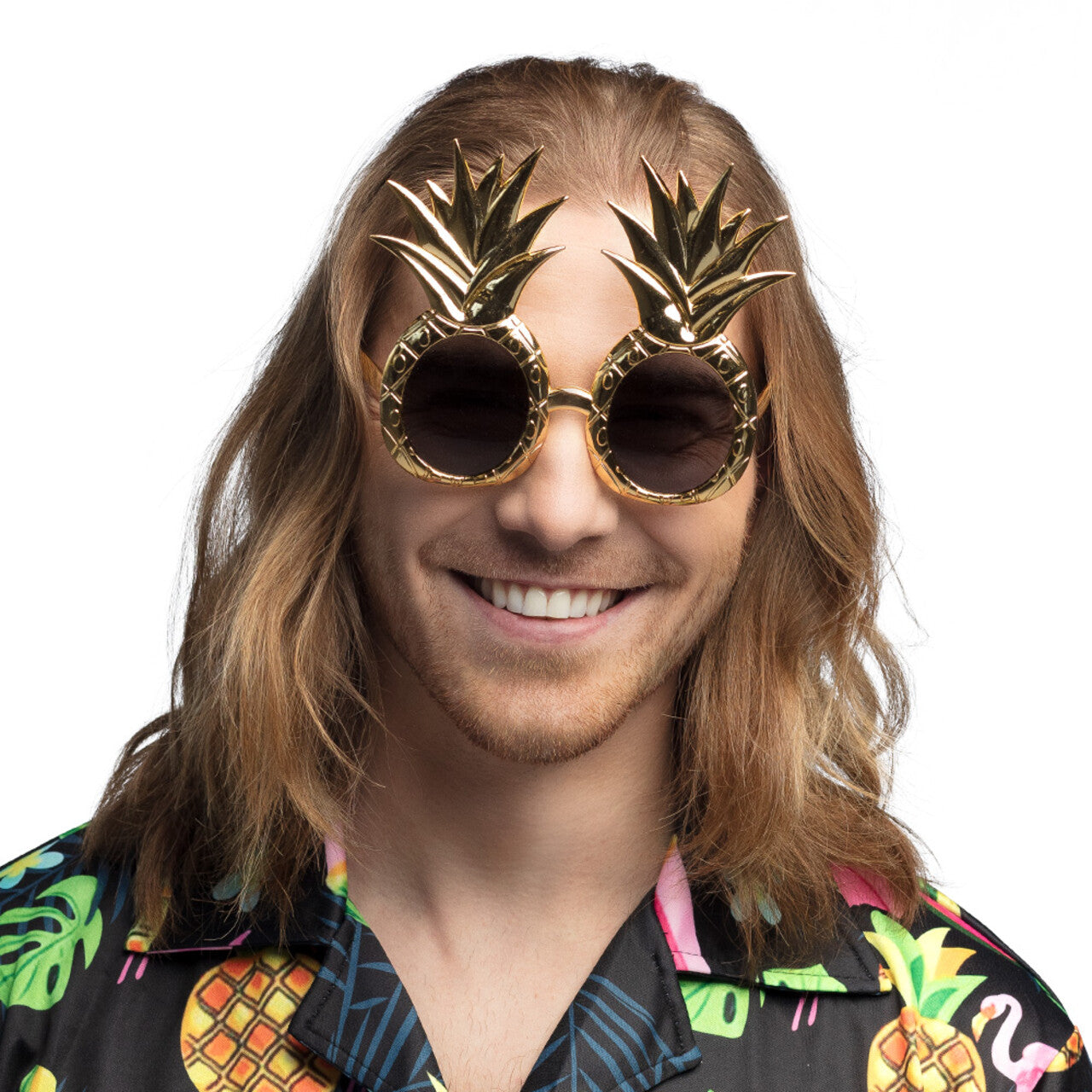 Op deze afbeelding zie je een Accessoires, van het merk Boland. Gouden Ananas Partybril