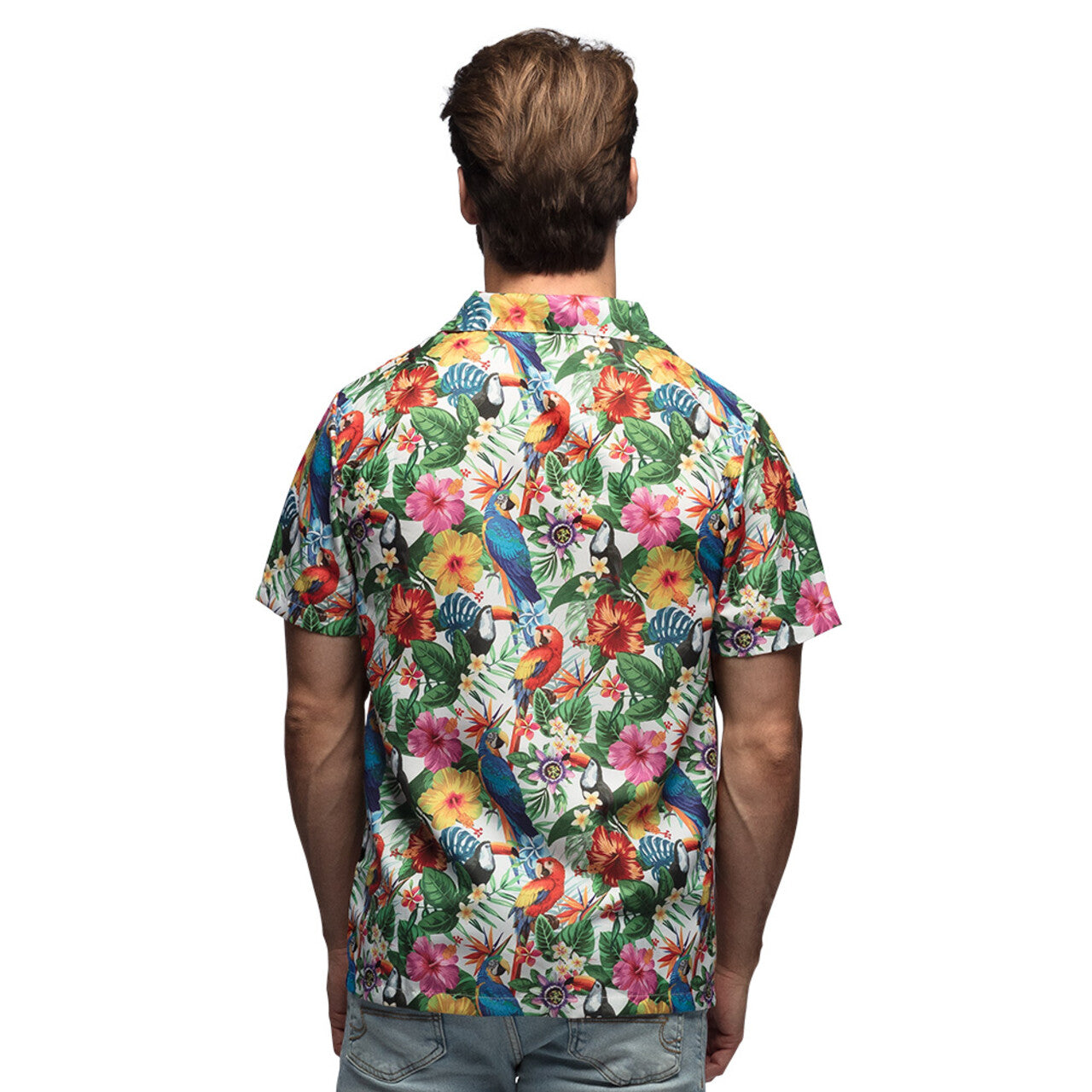 Op deze afbeelding zie je een Kostuums, van het merk Boland. Tropical Birds Shirt Man