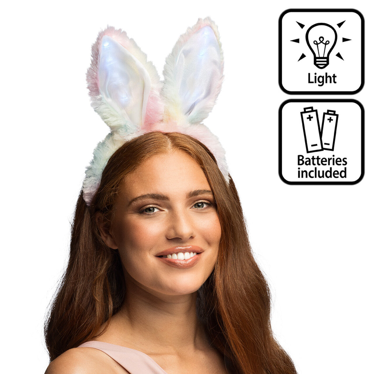 Op deze afbeelding zie je een Accessoires, van het merk Boland. Sweet Bunny Led Diadeem