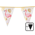 Folienwimpelkette Flamingo