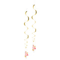 Satz 2 Dekorationswirls Flamingo Zweiseitig