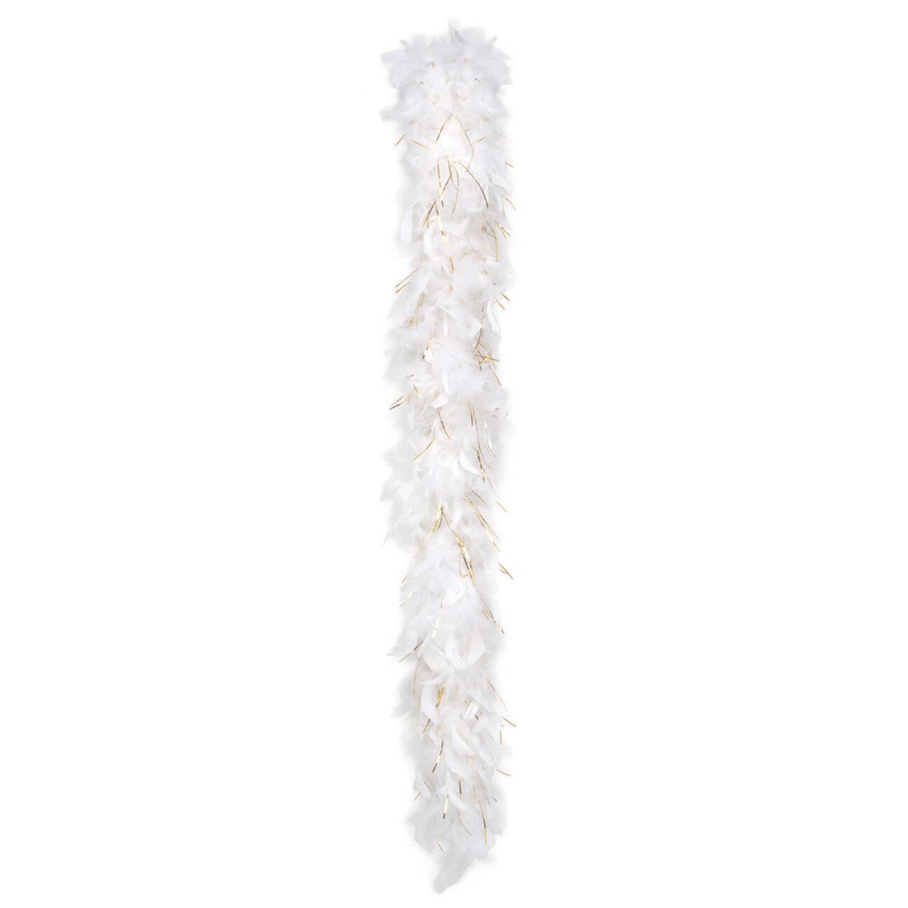 Op deze afbeelding zie je een Accessoires, van het merk Boland. Boa Glamour Wit Met Goud