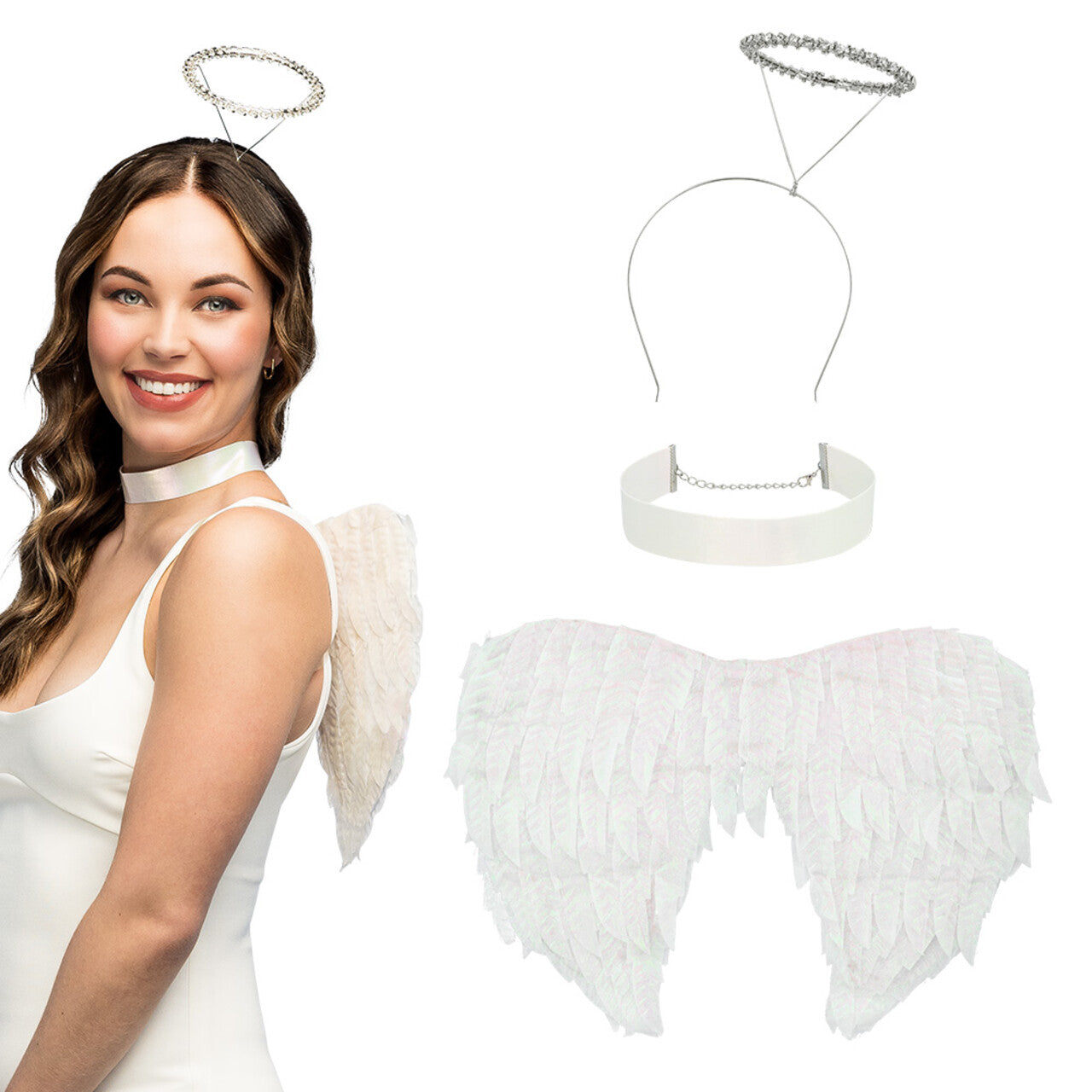 Op deze afbeelding zie je een Accessoires, van het merk Boland. Engelenset Gabriella Wit