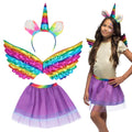Satz Einhorn Regenbogen