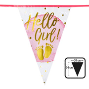 Op deze afbeelding zie je een Decoratie, van het merk Boland. Vlaggenlijn Hello Girl!