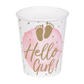 Satz 10 Papierbecher hello Girl!