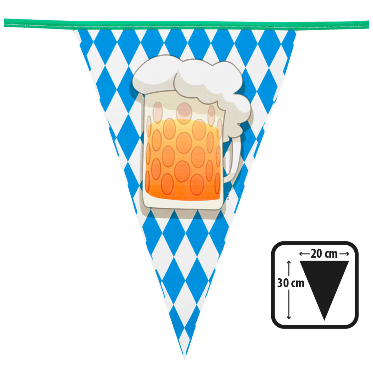 Op deze afbeelding zie je een Decoratie, van het merk Boland. Vlaggenlijn Bier Hier Party