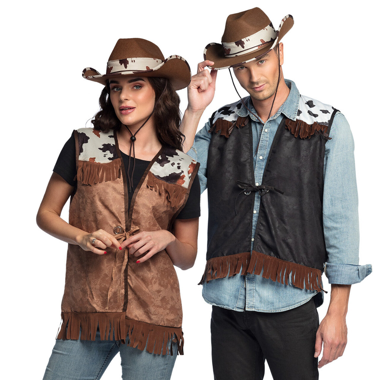 Op deze afbeelding zie je een Kostuums, van het merk Boland. Wild West Willy Vest Man