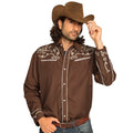 Saloon Saul Hemd Braun Herren
