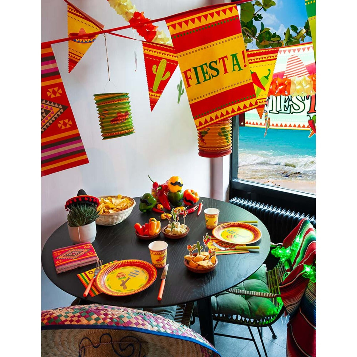 Op deze afbeelding zie je een Decoratie, van het merk Boland. Vlaggenlijn Fiesta Mexico