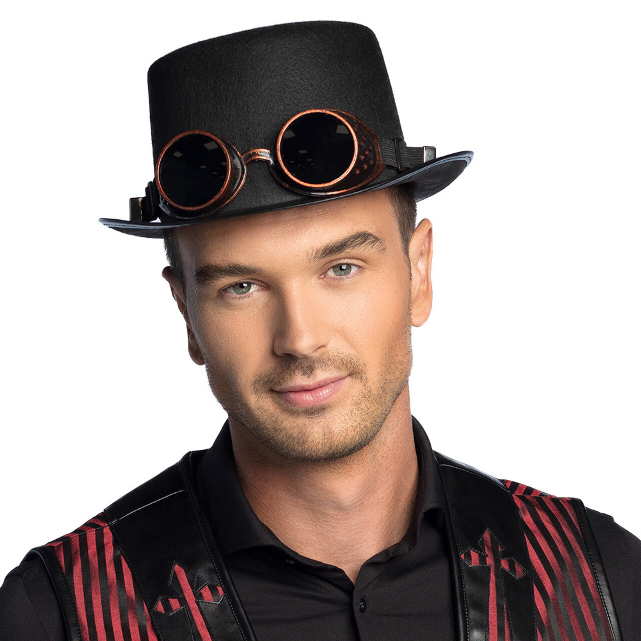 Op deze afbeelding zie je een Accessoires, van het merk Boland. Steamgoggles Hoed