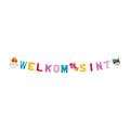 Kartongirlande Willkommen Sinterklaas