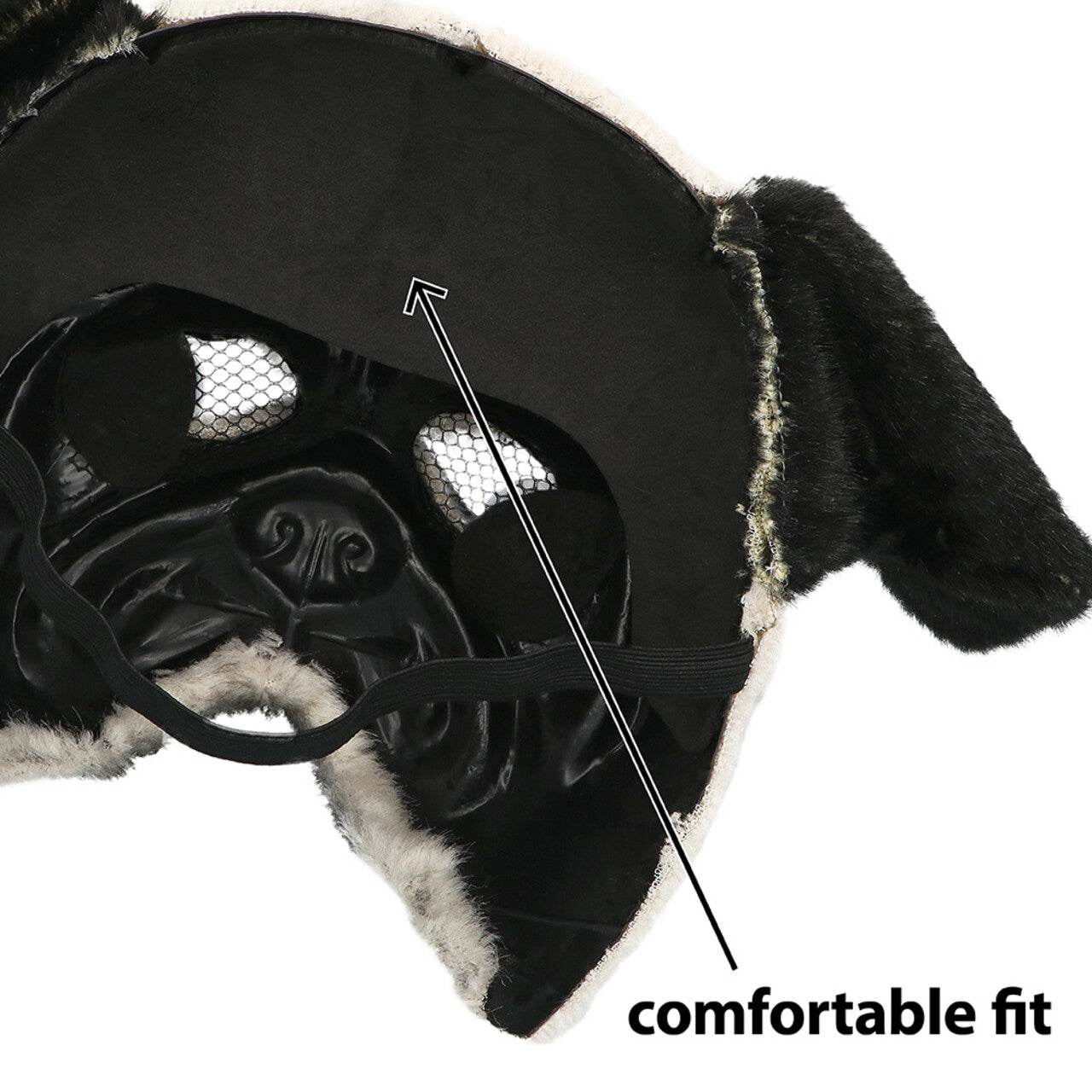 Op deze afbeelding zie je een Accessoires, van het merk Boland. Pluchen Masker Ugly As Pug
