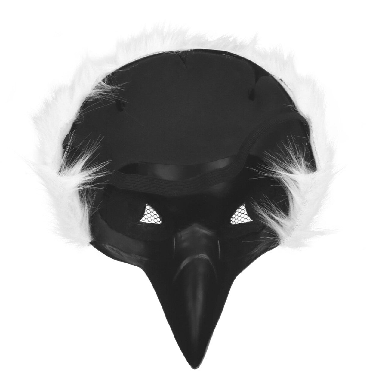 Op deze afbeelding zie je een Accessoires, van het merk Boland. Pluchen Halfmasker White Bird