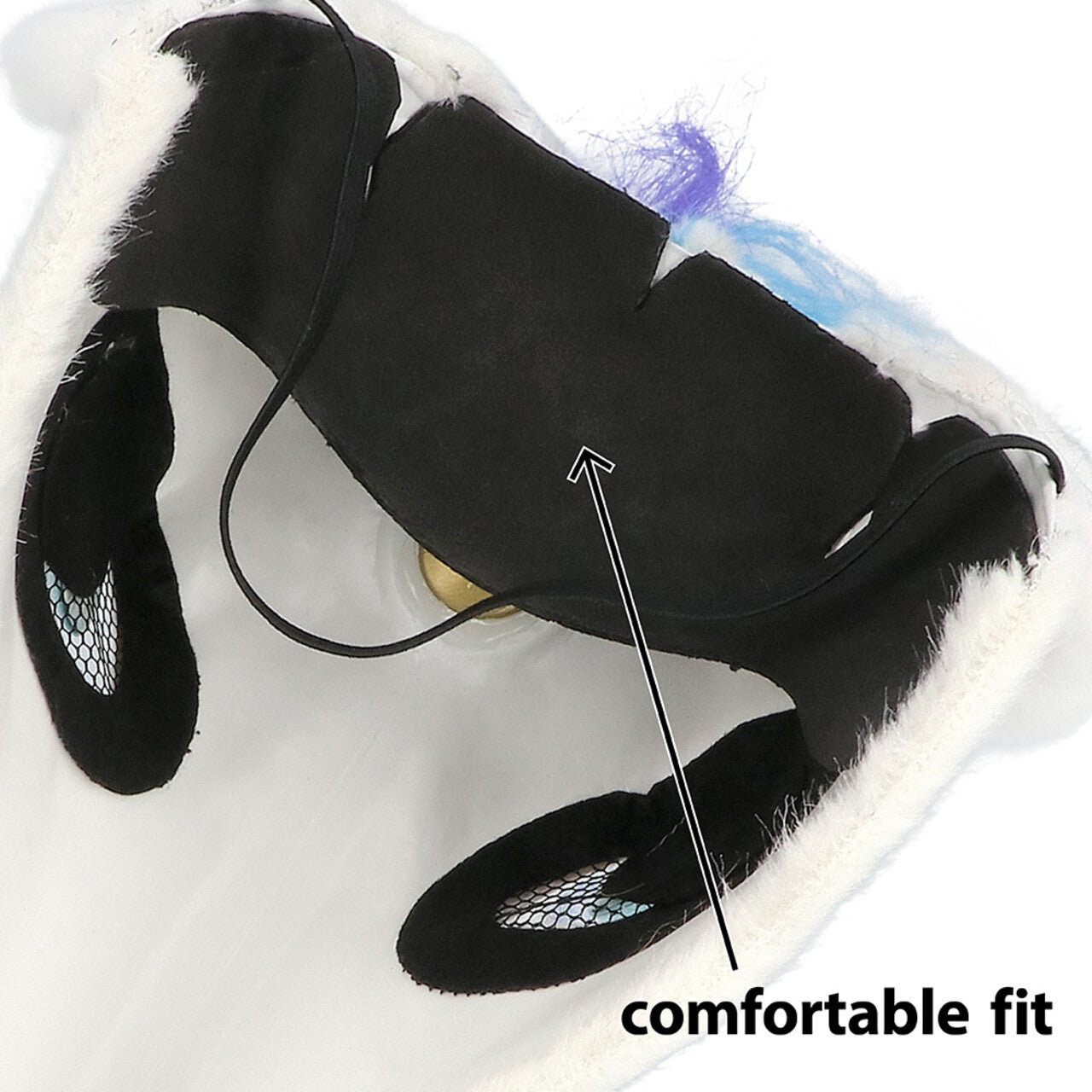 Op deze afbeelding zie je een Accessoires, van het merk Boland. Masker Pluche Eenhoorn Fun