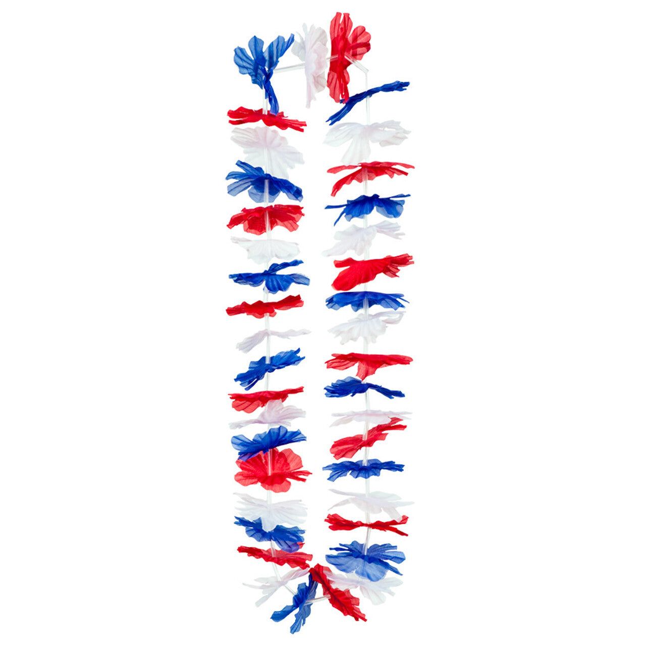 Op deze afbeelding zie je een Accessoires, van het merk Boland. Hawaïkrans Rood Wit Blauw