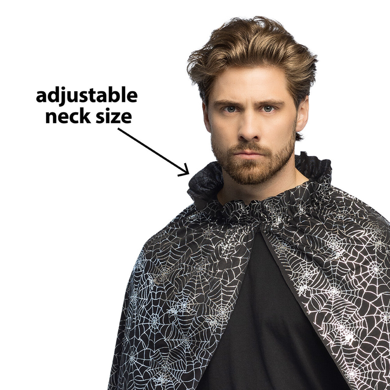 Op deze afbeelding zie je een Kostuums, van het merk Boland. Schitterende Spinnenweb Cape