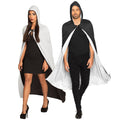 Umhang Twilight Schwarz / Weiss Umkehrbar Unisex