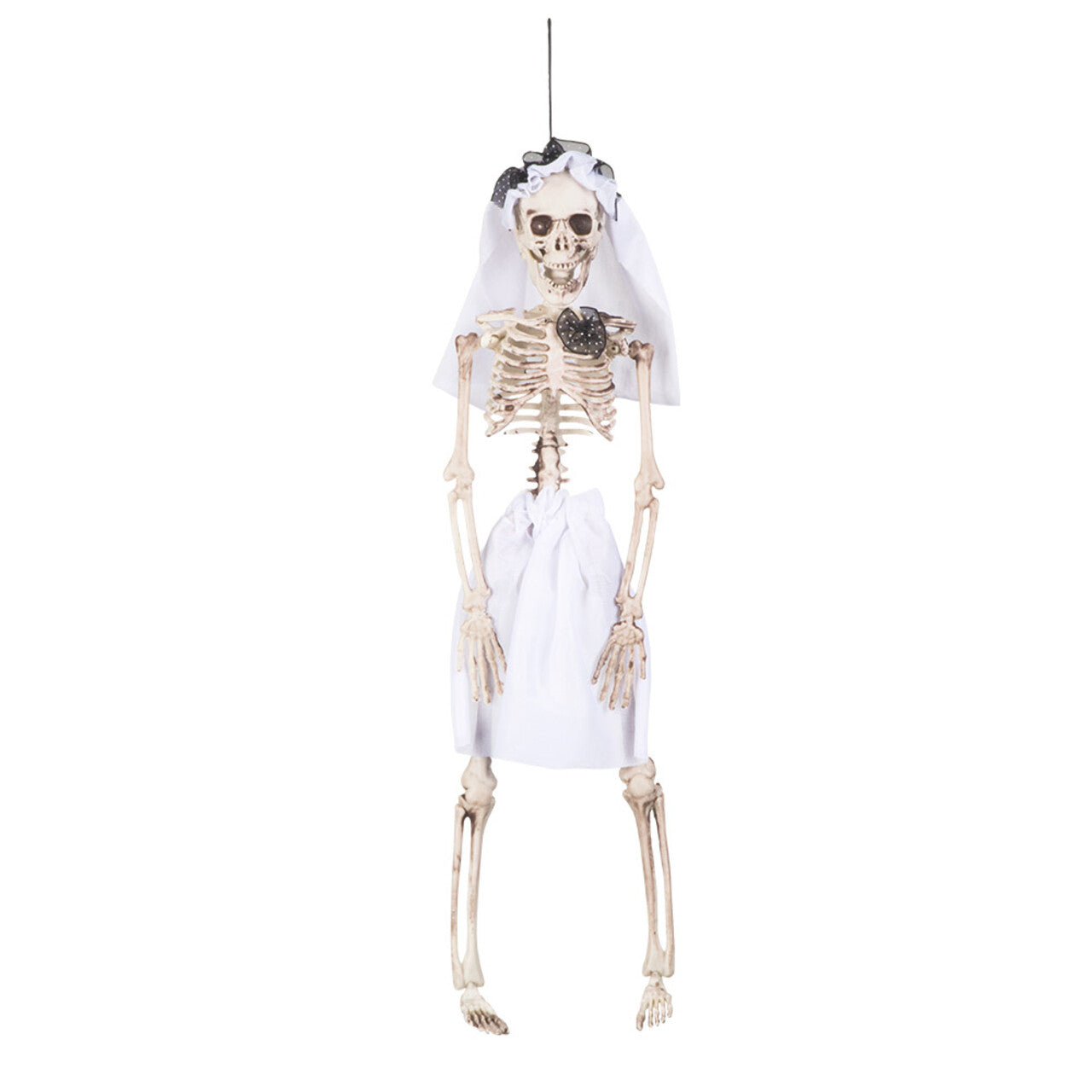 Op deze afbeelding zie je een Decoratie, van het merk Boland. Hang Decoratie Pop Skelet Bruid Eva Wachtlang