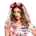 Kopfschmuck Mit Blutigem Schleier Horror Braut