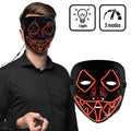 Led-Maske Lightning Killer Lächeln Rot