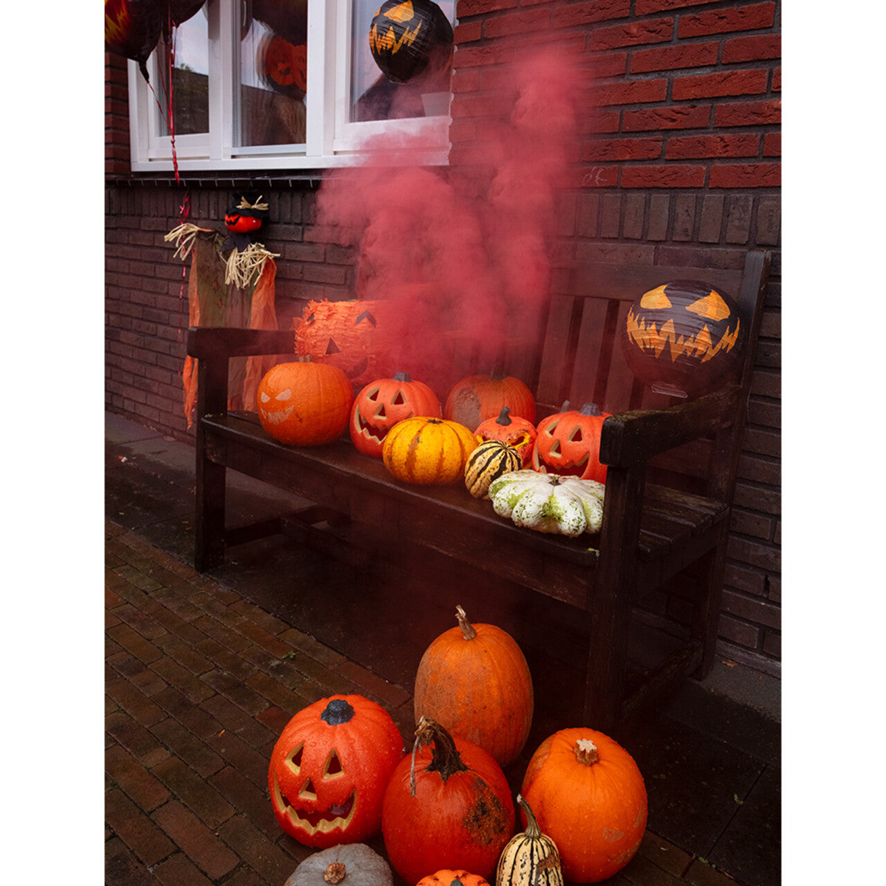 Op deze afbeelding zie je een Decoratie, van het merk Boland. Lachende Lichtgevende Pompoen Decoratie