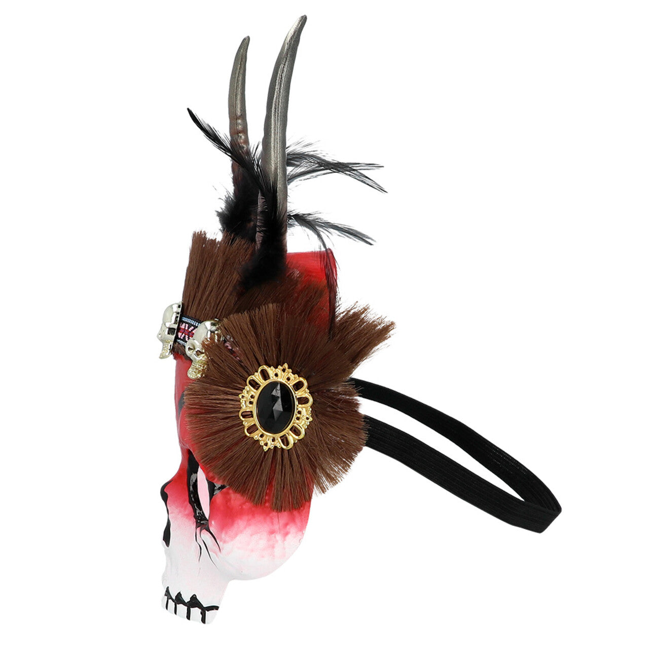 Op deze afbeelding zie je een Accessoires, van het merk Boland. Masker Voodoo Mawu Demon Skelet