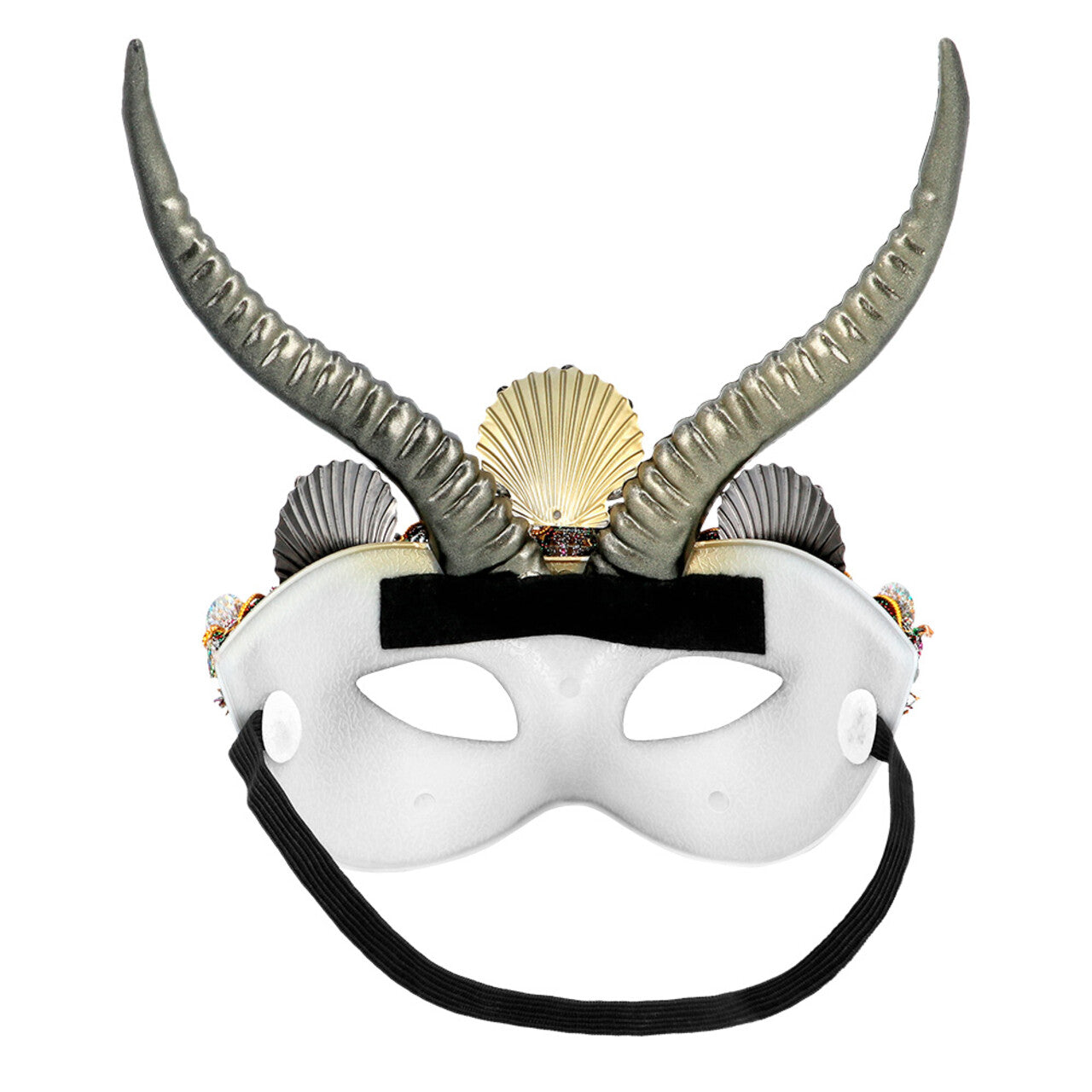 Op deze afbeelding zie je een Accessoires, van het merk Boland. Masker Voodoo Yemoja Met Hoorns
