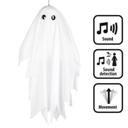 Op deze afbeelding zie je een Decoratie, van het merk Boland. Hangdecoratie Spooky Casper Met Licht En Geluid