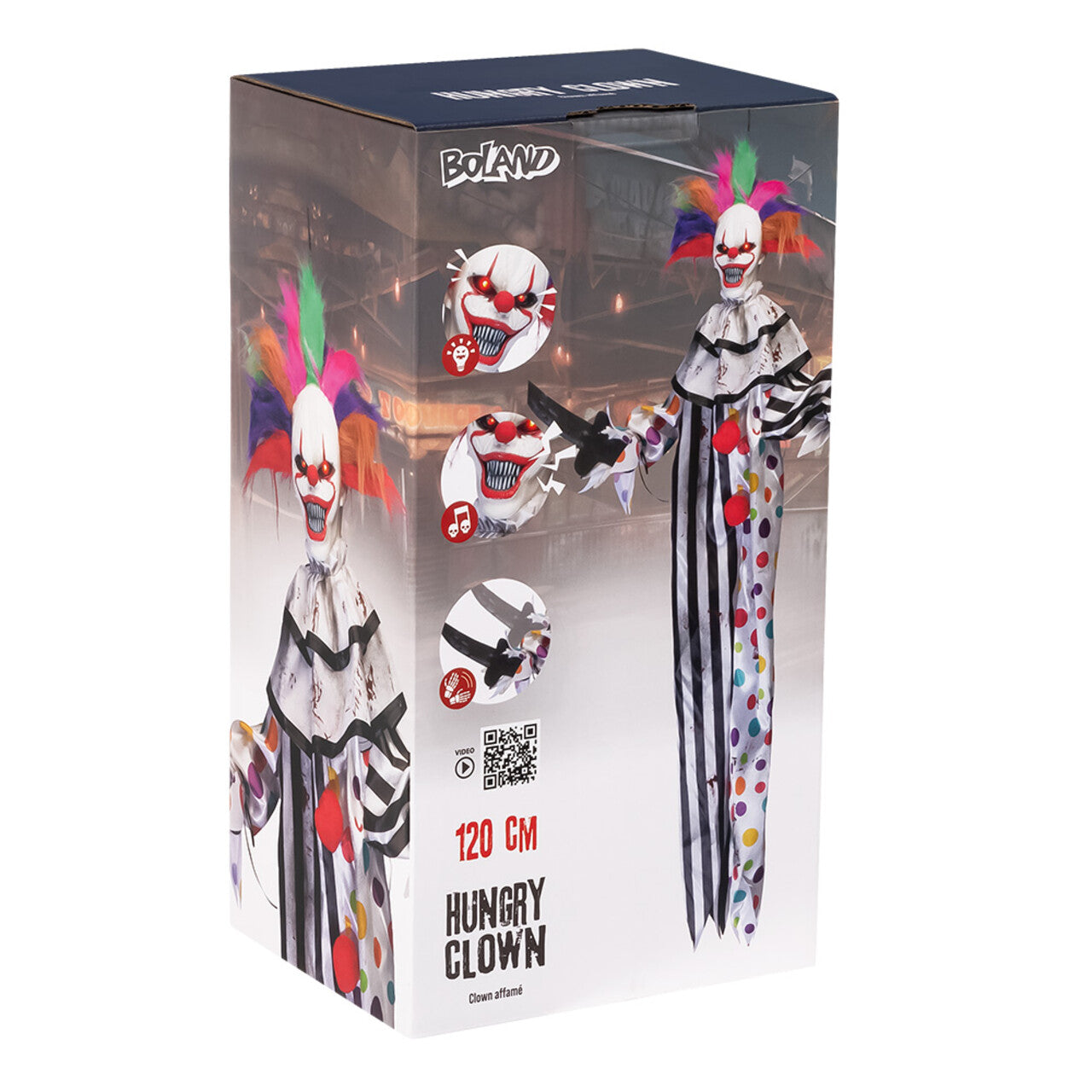 Op deze afbeelding zie je een Decoratie, van het merk Boland. Hangdecoratie Hungry Killer Clown