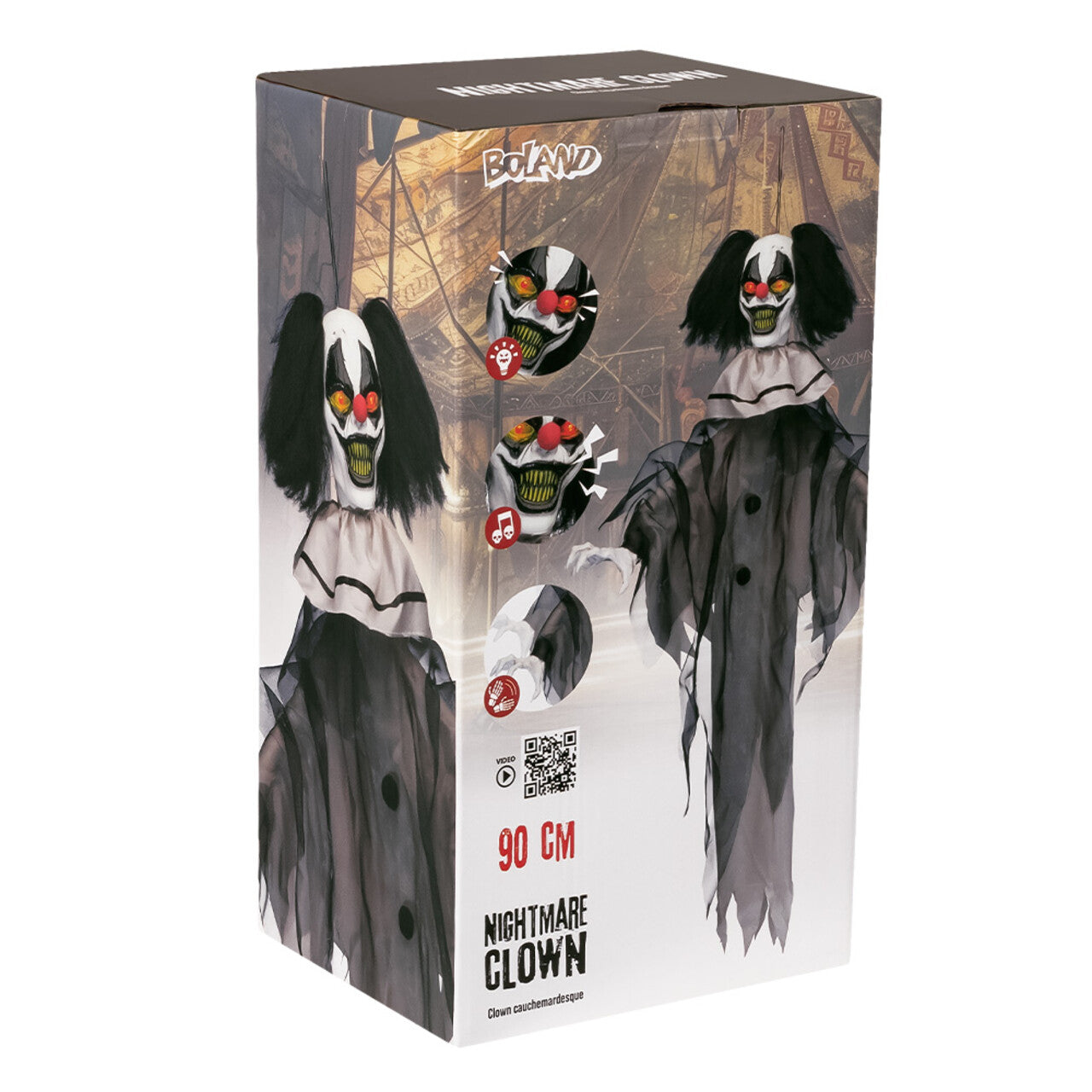 Op deze afbeelding zie je een Decoratie, van het merk Boland. Hangdecoratie Nightmare Clown