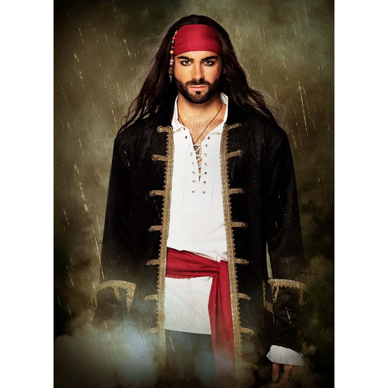 Op deze afbeelding zie je een Kostuums, van het merk Boland. Piratenjas Man