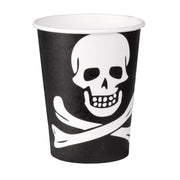Op deze afbeelding zie je een Decoratie, van het merk Boland. Piraten Classic Skull Bekertjes 10 Stuks