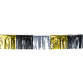 Metallic Quastengirlande Gold / Silber / Schwarz