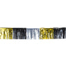 Metallic Quastengirlande Gold / Silber / Schwarz