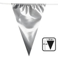 Folien-Riesenwimpelkette Silber