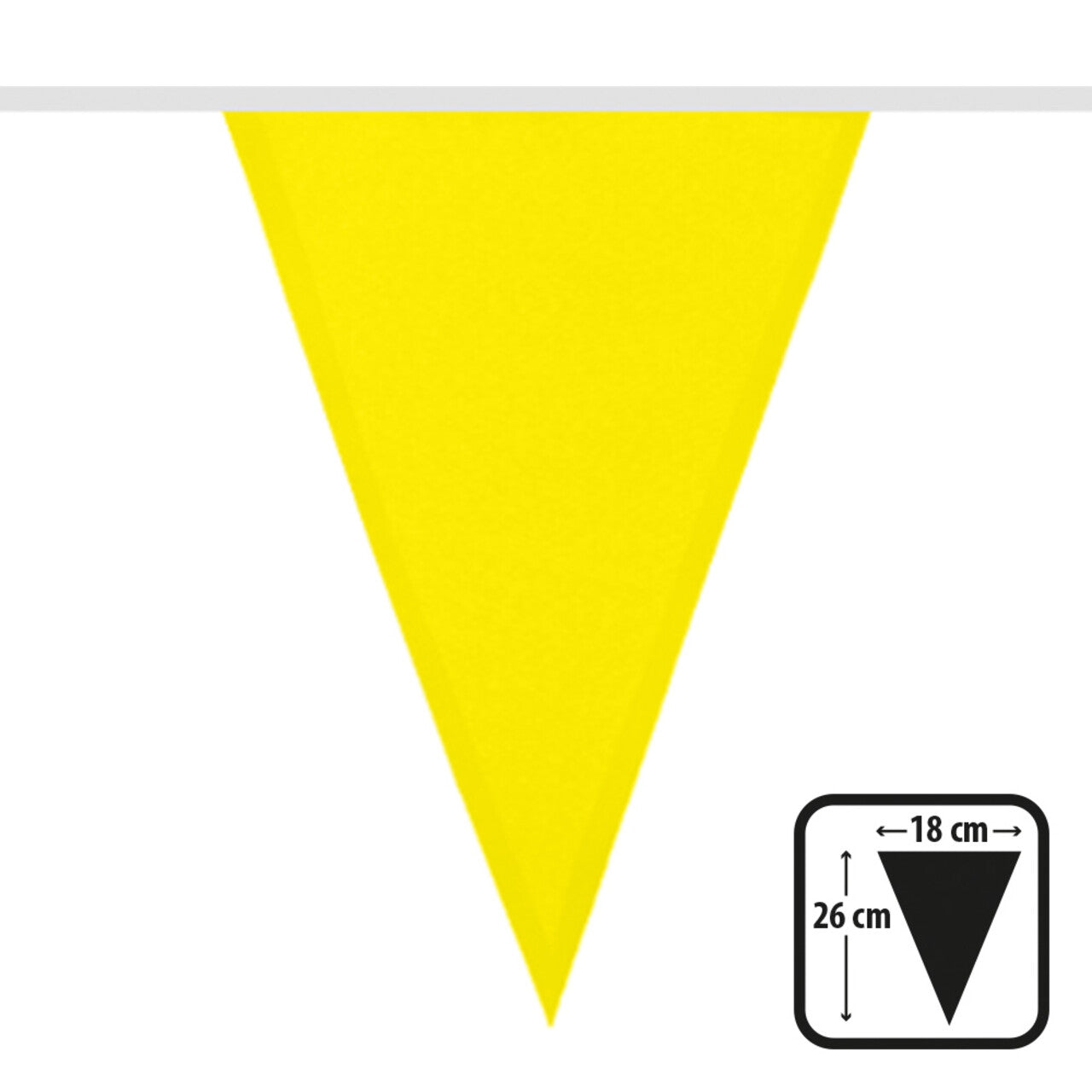 Op deze afbeelding zie je een Decoratie, van het merk Boland. Party Vlaggenlijn Geel