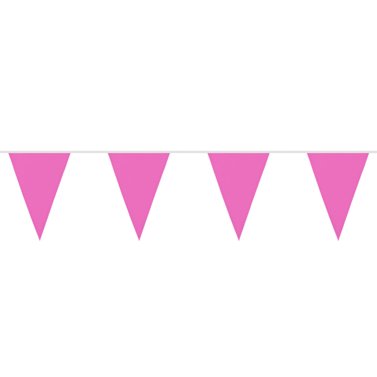 Op deze afbeelding zie je een Decoratie, van het merk Boland. Vlaggenlijn Donker Roze 6 Meter