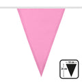 Polyester Wimpelkette Hellrosa