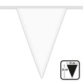 Polyester Wimpelkette Weiß