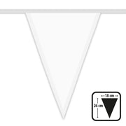 Op deze afbeelding zie je een Decoratie, van het merk Boland. Vlaggenlijn Wit 6 Meter