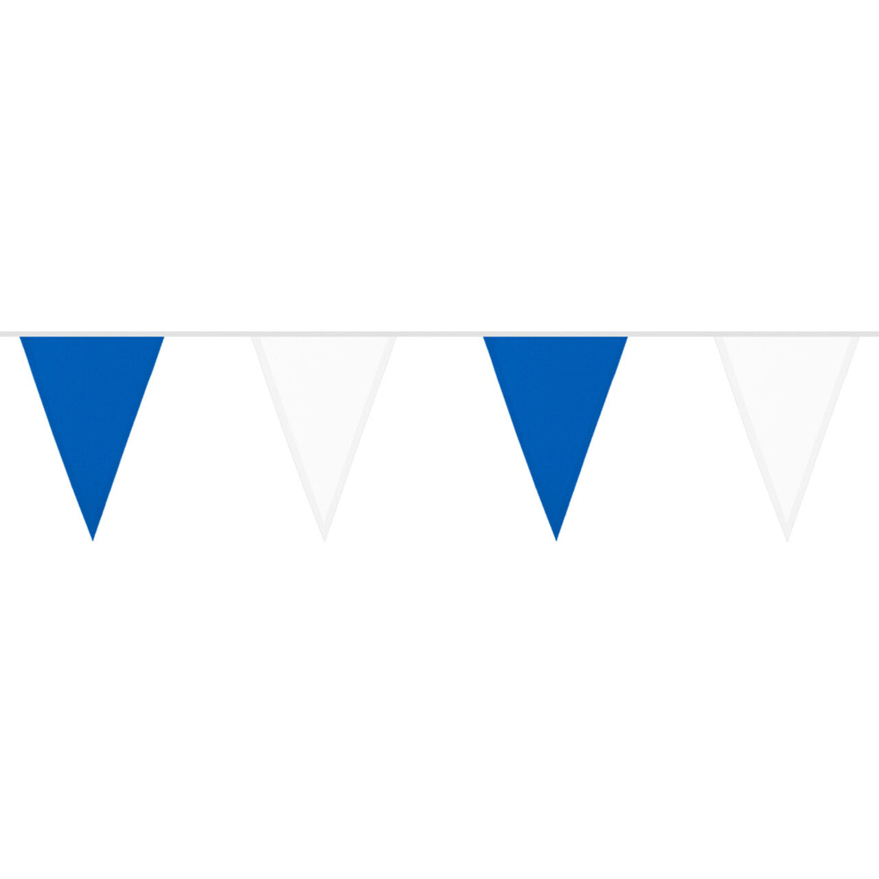 Op deze afbeelding zie je een Decoratie, van het merk Boland. Feest Vlaggenlijn Blauw Wit