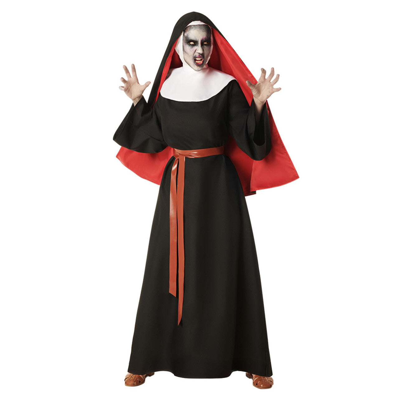 Op deze afbeelding zie je een Kostuums, van het merk Boland. Holy Nun Fright Night Vrouw Kostuum