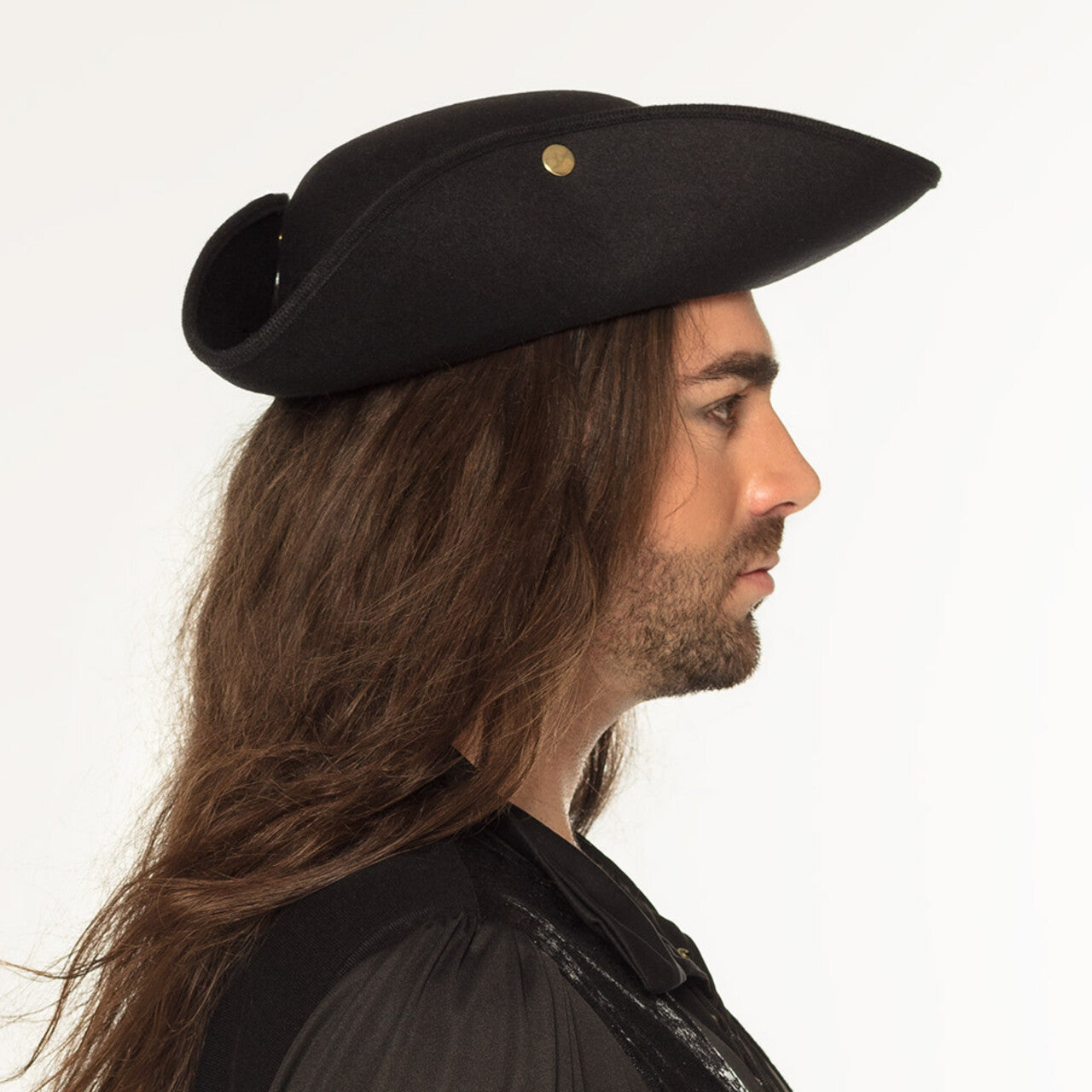 Op deze afbeelding zie je een Accessoires, van het merk Boland. Piratenhoed Admiraal William Zwarthoed