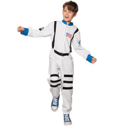 Op deze afbeelding zie je een Kostuums, van het merk Boland. Astronaut Fred Raket Kind Kostuum