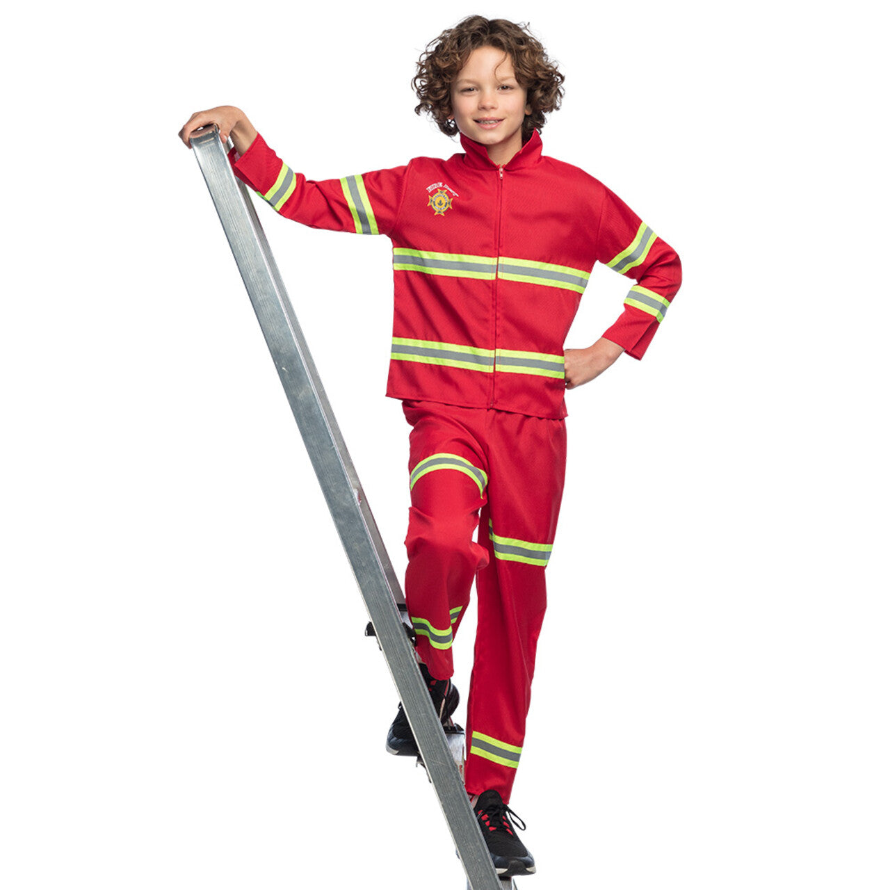 Op deze afbeelding zie je een Kostuums, van het merk Boland. Brandweerman Vurige Sam Jongen Kostuum