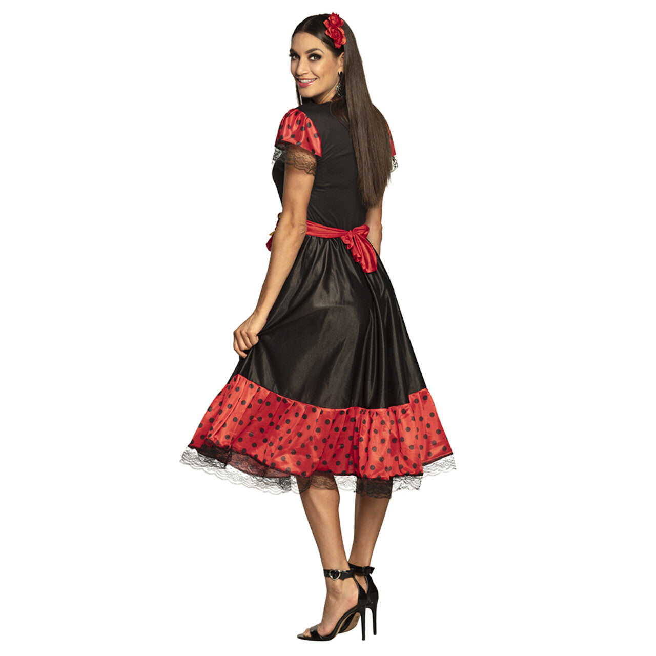 Op deze afbeelding zie je een Kostuums, van het merk Boland. Flamenco Danseres Senorita Carlota Vrouw Kostuum