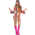 Groovy Gwenda Flower Power Damenkostüm
